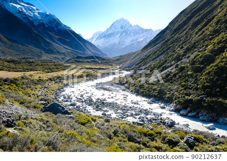 從胡克谷步道看到的奧拉基/庫克山（新西蘭） 90212637