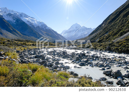 Aoraki / Mount Cook (New Zealand) seen from Hooker Valley Track 90212638