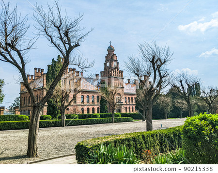 Chernivtsi National University, former Residence of Bukovinian and Dalmatian Metropolitans in Chernivtsi, Ukraine. April 2022 90215338
