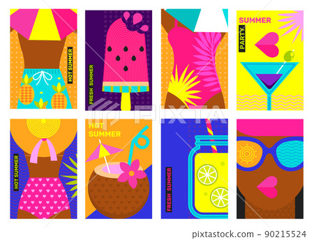 Summer party flyers, posters. Summer party flyers, posters. 90215524
