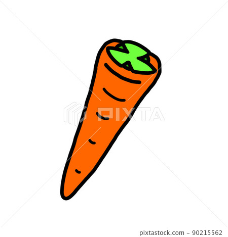 Simple carrot illustration Simple carrot illustration 90215562