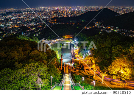 Night view from Okurayama Jump Stadium 90218510