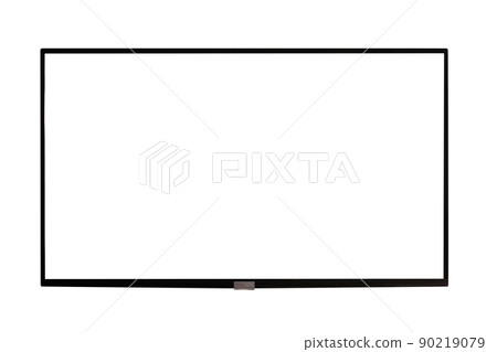 Black led tv television screen mockup with blank empty plasma screen display isolated Black led tv television screen mockup with blank empty plasma screen display isolated 90219079