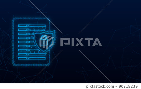 Data protection data center plexus icon. Internet technology. Information technology. Vector stock illustration 90219239