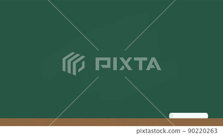 Illustration material of green blackboard where chalk powder remains thin --Aspect ratio 16: 9 Illustration material of green blackboard where chalk powder remains thin --Aspect ratio 16: 9 90220263