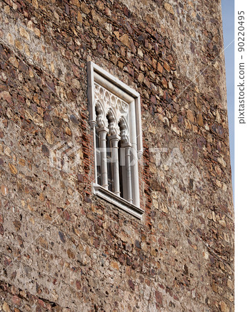 Ancient medieval castle in Feria. Extremadura. Spain. 90220495