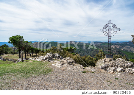 Landscape around Monastery of Tentudia in Calera de Leon, Extremadura, Spain Landscape around Monastery of Tentudia in Calera de Leon, Extremadura, Spain 90220496