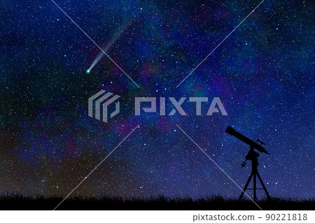 星空和天文望遠鏡 星空和天文望遠鏡 90221818