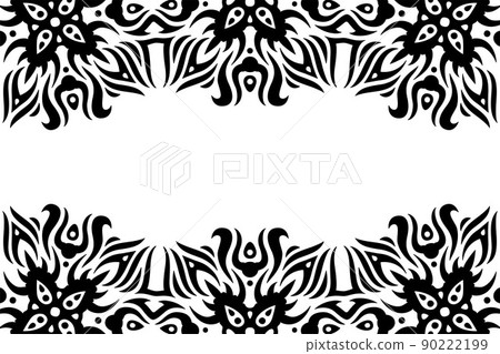 Fantasy clip art with black vintage border Fantasy clip art with black vintage border 90222199