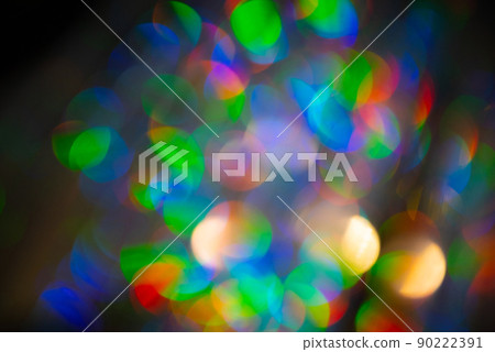 Multicolored rainbow large bokeh effect background 90222391