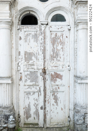 wooden church doors with ornate metal hardware wooden church doors with ornate metal hardware 90222424