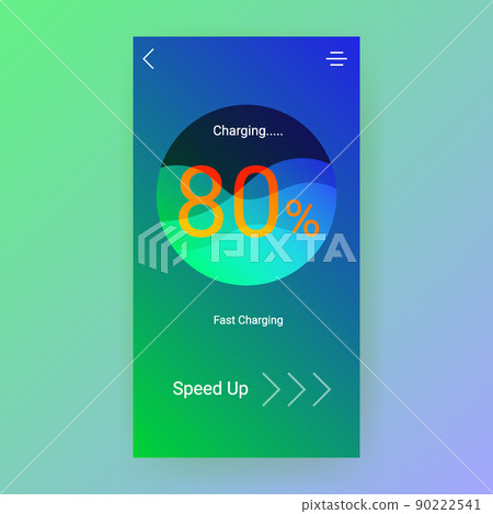 fast charging user interface battery indicator app 90222541