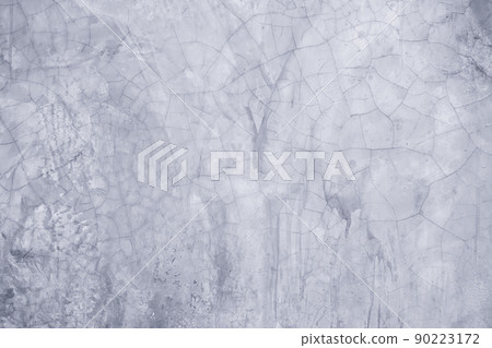 Concept of a plain white plastered brick wall with cracks for backgrounds. Patterns and textures for backgrounds. Concrete surfaces are slightly rough. Random seamless wall pattern. 90223172