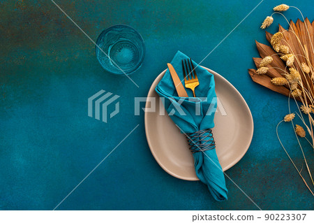 Table setting, top view 90223307