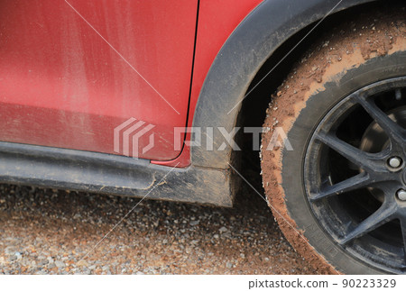 dirty mud stain on wheel and car surface from long using in rainy season for cleaning dirt stain dirty mud stain on wheel and car surface from long using in rainy season for cleaning dirt stain 90223329