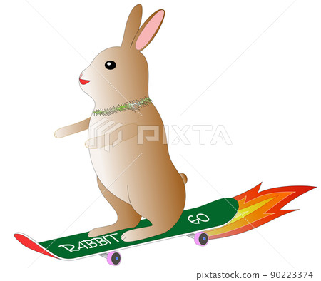 綠色滑板和棕色 usa-chan 9 綠色滑板和棕色 usa-chan 9 90223374