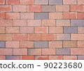 Texture background pink faded brick wall 90223680