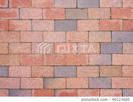 Texture background pink faded brick wall Texture background pink faded brick wall 90223680
