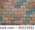 Textured background Brick wall with artistic color scheme 90223682