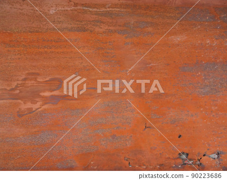 Textured background Red-brown wall with peeled paint Textured background Red-brown wall with peeled paint 90223686