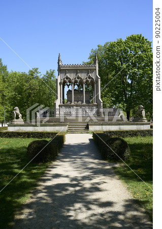 Mausoleum of Potocki at Wilanow in Warsaw city in Poland - vertical Mausoleum of Potocki at Wilanow in Warsaw city in Poland - vertical 90225004