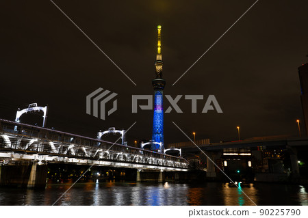 Tokyo Sky Tree 10th Anniversary Special Lighting 90225790