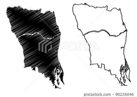 Nellore district (Andhra Pradesh State, Republic of India) map vector illustration, scribble sketch Sri Potti Sriramulu Nellore map.... Nellore district (Andhra Pradesh State, Republic of India) map vector illustration, scribble sketch Sri Potti Sriramulu Nellore map.... 90226046