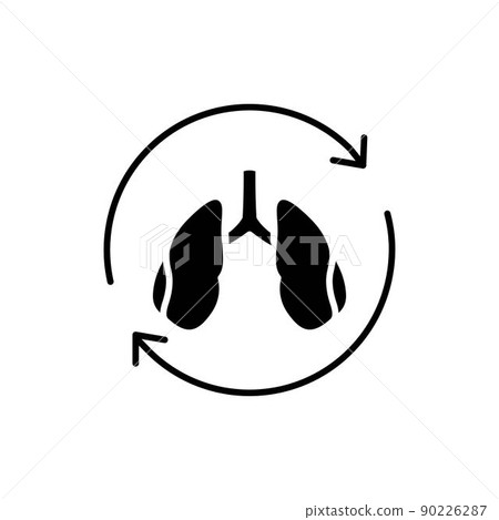 Lung transplant line icon. Isolated vector element. Lung transplant line icon. Isolated vector element. 90226287