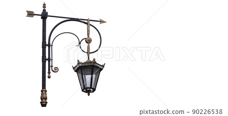 Vintage street light isolated on white. Saint-Petersburg Vintage street light isolated on white. Saint-Petersburg 90226538
