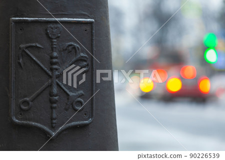 Coat of Arms of Saint-Petersburg city, decorative element Coat of Arms of Saint-Petersburg city, decorative element 90226539
