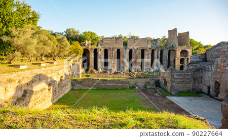 Villa Adriana Roman archaeological complex at Tivoli, Italy 90227664