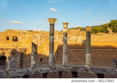 Villa Adriana Roman archaeological complex at Tivoli, Italy 90227665