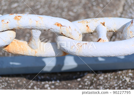 White anchor connecting ships White anchor connecting ships 90227795