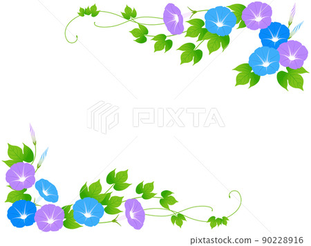牽牛花角落框架 90228916