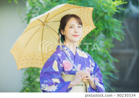 Yukata woman parasol Yukata woman parasol 90230334