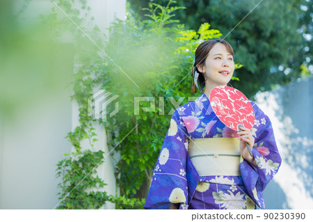 浴衣的女人 浴衣的女人 90230390