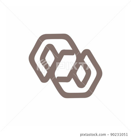 GG, GE, GOG initials circle geometric logo and vector icon GG, GE, GOG initials circle geometric logo and vector icon 90231051