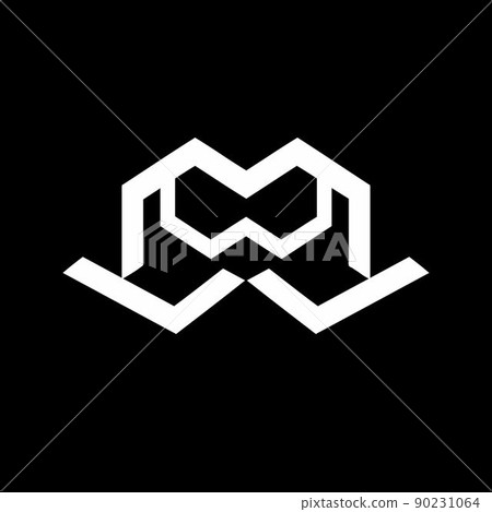 MWJ, LMW, JMW, MW, WM, WWM initials geometric logo and vector icon MWJ, LMW, JMW, MW, WM, WWM initials geometric logo and vector icon 90231064