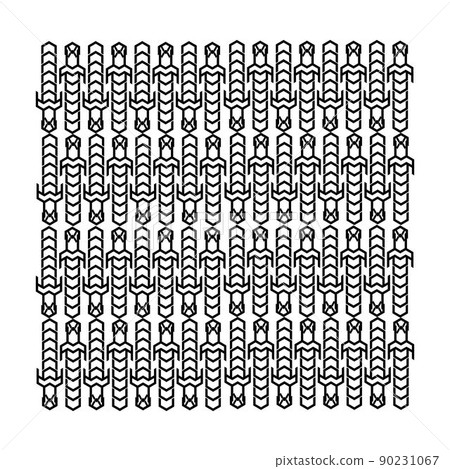 cubic sword pink ornamental line art geometrical pattern for background and wallpaper 90231067