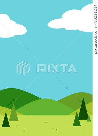 Background illustration_mountain landscape Background illustration_mountain landscape 90231214