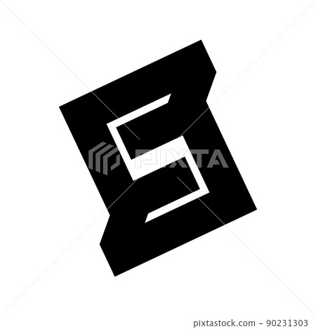S, SS ,NS, SNS initial geometric company logo and vector icon 90231303
