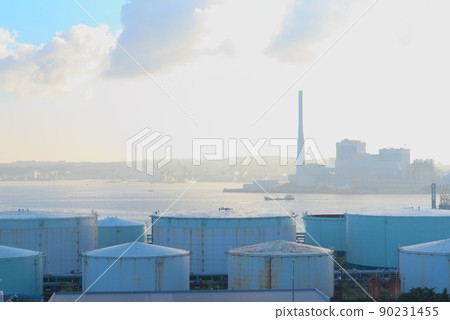 黃昏的橫濱工業區 黃昏的橫濱工業區 90231455