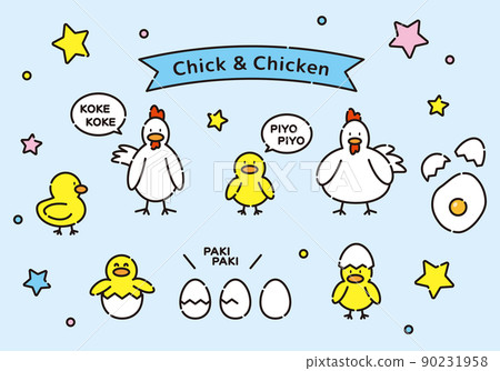 Chickens and chicks 90231958