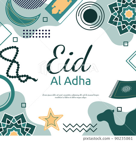 Eid Adha Mubarak Islamic Event Square Gift Card Background Eid Adha Mubarak Islamic Event Square Gift Card Background 90235861