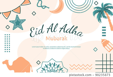 Eid Adha Mubarak Islamic Sacrifice Event Memphis Card Background Eid Adha Mubarak Islamic Sacrifice Event Memphis Card Background 90235873