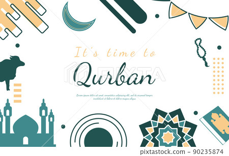 Eid Adha Mubarak Islamic Sacrifice Event Memphis Card Background Eid Adha Mubarak Islamic Sacrifice Event Memphis Card Background 90235874