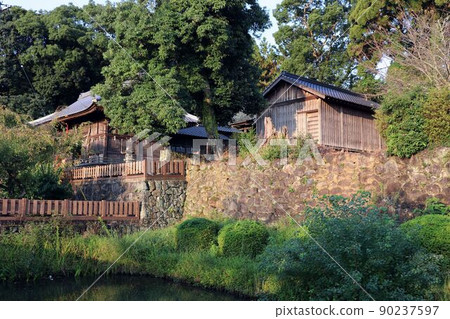 Kashima Castle Ruins Moat and Matsukage Shrine Kashima Castle Ruins Moat and Matsukage Shrine 90237597
