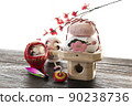 New Year's decoration Kagami mochi 90238736