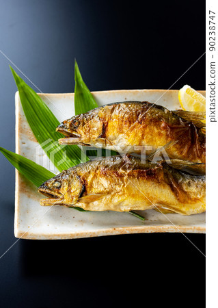 Image of grilled sweetfish with salt Image of grilled sweetfish with salt 90238747