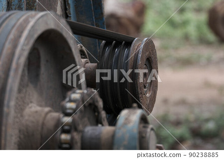 Damage ball bearing of mechinery, industrial plant. Damage ball bearing of mechinery, industrial plant. 90238885